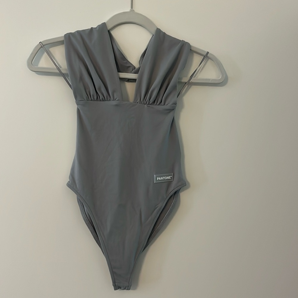 Grey Zara bodysuit
